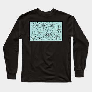 Blue Snowflakes Long Sleeve T-Shirt